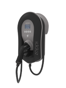 Eco-smart Single Phase EV Charge Point 7kW Type 2 Tethered Black