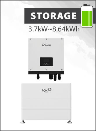 Fox ESS 3.7kW Hybrid Inverter with ECS2900 (A) Battery Stack of 3 (8.64kWh)