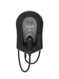Eco-smart EV Charge Point 22kW 3PH Type 2 Tethered Black