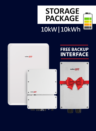 SolarEdge 10kW Home Hub Inverter, FREE Backup Interface with 9.7kWh Energy Bank